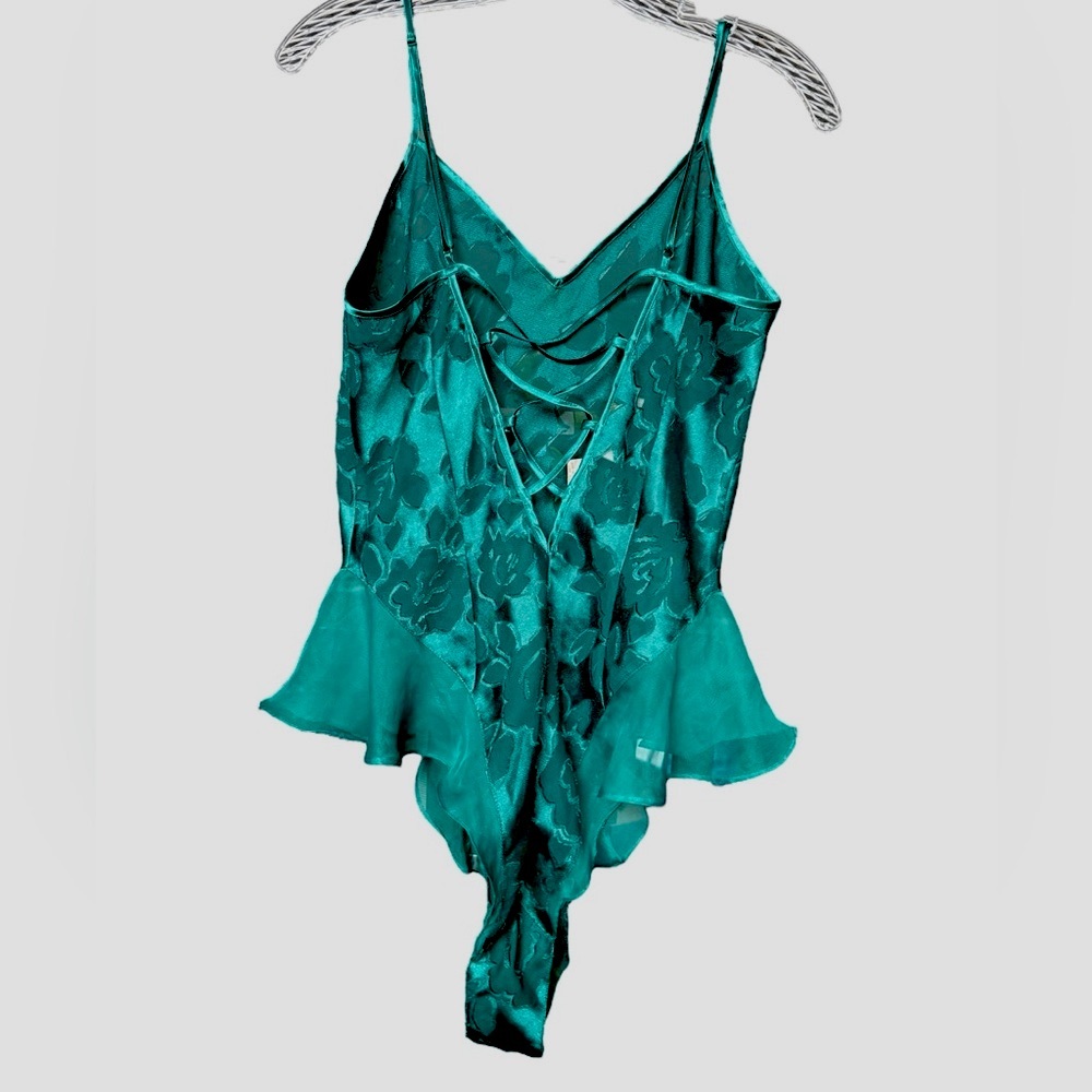Victoria’s Secret Dark Emerald Green Teddy lingerie